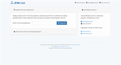 Desktop Screenshot of licencja.zwcad.pl